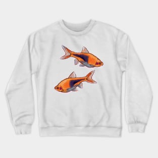 Harlequin Rasbora - Cute Crayon Fish Design Crewneck Sweatshirt